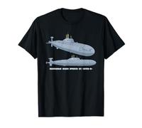 Akula Class Project 971 Russian Submarine Diagram T-Shirt