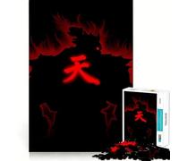 Akuma Dark Evil Fighter Jigsaw Puzzles for Adults 1000 Piece Memory Fit Quality Print Home Game Santa Present (38x52cm)