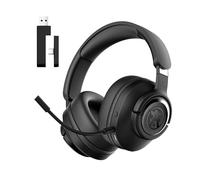 Akuma SEINEN H06 WL Wireless Gaming Headset - 3D Surround Sound, Bluetooth 5.3 + 2.4GHz + 3.5 mm Jack | Detachable ENC Microphone | 30 Hour Battery Life | Comfort Memory Foam - Gaming Headset PC PS4