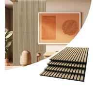 AKUMAX Acoustic Wall Panelling - Suitable for Living Room, TV Wall 3D Decoration 1.44㎡(Teak)
