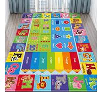 AKUNRUG Baby Play Mat, Super Soft Playmat Baby Crawling Mat Foldable Non-Slip Floor Mat for Toddlers, Thick Educational Baby Play Floor Mat with Alphabets and Animals (A, 200 x 150cm)