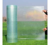 Akuops Polycarbonate Roofing Sheet,0.8mm Glassfiber Solid Sheet,Rain-Proof UV Protection Clear Daylighting Panels,for Greenhouses, Sheds, Carports, Huts, Kennels or Garages (WxL:0.5x2m)