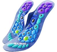 Akusoli Insoles for Women and Men. Arch Support Shoe Insoles. Insole for Flat Feet, Shock Absorption. Magnetic Acupressure Shoe Inserts, Standing All Day UK3-7(10.6in)