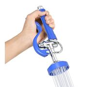 Akwadu Commercial Sink Sprayer Head 1.42 GPM Pre Rinse Head with Handle Assembly, Commercial Dish Sprayer Replacement Kit for Commercial Faucet, Chrome Plated, Blue