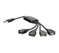 Akyga AK-AD-13 4 Ports USB 2.0 Female Hub USB A Male Adapter