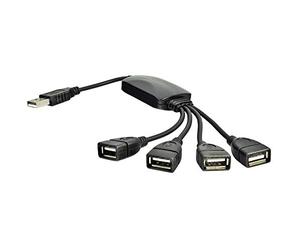 Akyga AK-AD-13 4 Ports USB 2.0 Female Hub USB A Male Adapter
