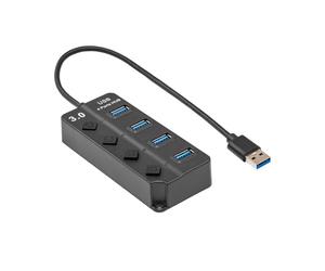 Akyga AK-AD-33 4 Ports USB 3.0 Hub Plug Switch Splitter Adapter Splitter