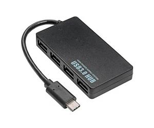 Akyga AK-AD-52 USB hub combo multi-port splitters black plastic co...