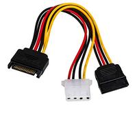 Akyga AK-CA-32 SATA Male to Molex Female/SATA Female Adaptor Cable 15 cm