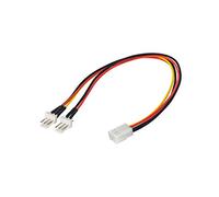 Akyga AK-CA-52 3 Pin Female to 2 x 3 Pin Male Adapter Power Cable 2 x 15 cm