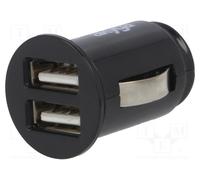 Akyga AK-CH-02 Car Charger with 2 x USB Ports 5 V/2.1 A Black