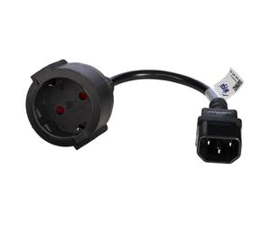 Akyga AK-PC-10A Power Cable Schuko 3-Pin IEC C14 / EU CEE 7/4 15 cm