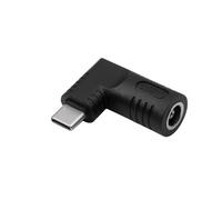AKYGA Charging Plug for Notebook Power Adapter AK-ND-D04 65W 6.5 x 4.4 mm + pin/USB-C Black