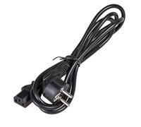 Akyga Power Cable for PC Printer Screens - Black, black 1,8m