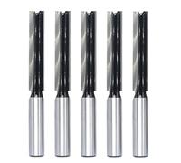 Akylin 5PCS Straight Router Bits 1/2Inch Shank, Super Long 2" Cutting Length,Cutting Dia.1/2", Tungsten Carbide Straight Cut Router Bit, for Woodworking Routing,Plunging,Dadoing