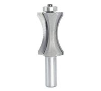 Akylin's Convex Edge Oval Router Bit 1/2" SHK x 1-13/16"CL, Shallow Bullnose at 1-1/2" Length,Convex Column Molding Router Bits-Perfect for Stair Treads and Shelf Edges