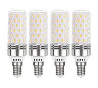 Akynite E14 LED Corn Light Bulb 12W Cool White 6000K, 1450LM, 360° Beam Angle, Equivalent to 100W E14 Halogen Bulbs, Small Edison Screw SES LED Corn Lamp, Not Dimmable, Pack of 4