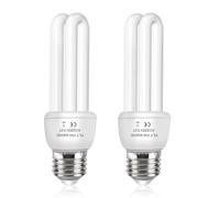 Akynite E27 Energy Saving Bulb 11W Daylight White 6400k, E27 Screw 2U CFL Low Energy Light Bulbs, ES Compact Fluorescent Stick Bulbs, AC 220-240V, not dimmable, 2pcs