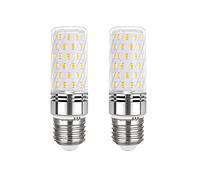 Akynite E27 LED Corn Light Bulb 12W Cool White 6000K 1450LM, 230V, E27 100W Halogen Bulbs Equivalent, Screw Fitting LED Corn Bulbs ES Ceiling Bulb, Not Dimmable, 2PCS