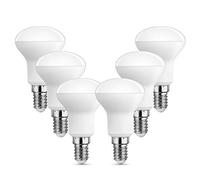 Akynite Spotlight Bulbs R50 E14 LED Warm White 2700K, 120° Beam Angle, 5W Replace E14 Reflector Bulbs 40W 50W, 500LM, R50 SES Small Edison Screw LED Light Bulbs, not dimmable, Pack of 6