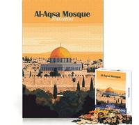 Al-Aqsa Mosque, Palestine Jigsaw Puzzle 1000 Piece for Teenagers Reason Boost Nice Thick Enjoyable Challenge Birthday Idea (50x75cm)