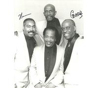 Al Ceasar Berry / Norman Burnette (The Tymes) - 8X10" Quad Photo (SIGNED AUTOGRAPH WITH COA)-12"