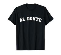 Al Dente Italian Food Pasta Yum College Varsity Style Font T-Shirt