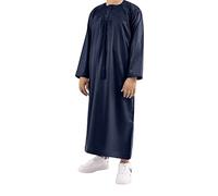 Al Emarat Royal Collection: Luxury Emirati Thobe for Boys - Exude Elegance and Class (Midnight Navy, 36)