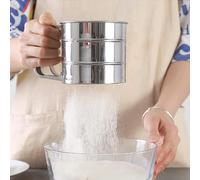 AL-FAHMI Flour Sifter Stainless Steel Flour Sieve Shaker Dredger Hand-held for Icing Cake Sifter Cake Flour Coconut Flour Sifter