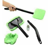 AL-FAHMI Microfiber Long Handle Car Windscreen Cleaner Tool Cloth Demister Pad Inside Window Glass Cleaning Fog Moisture Removal