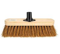 AL-FAHMI Wooden Soft Coco Bristle Brush 12 Inch"Head Only" Indoor/Outdoor Broom, Sweep, Cleaning Brush, Sweeping Brush