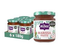 Al’Fez Harissa Paste 180g x 6 Multipack - Authentic North African Chilli Paste with Garlic & Spices - Bold Heat & Rich Flavour for Cooking, Seasoning & Everyday Meals