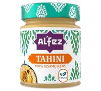 Al’Fez Natural Tahini Jar 125g - 100% Roasted Sesame Seed Paste - Authentic Smooth & Creamy Vegan Ingredient for Houmous, Baba Ganoush, Dressings, Dips, Sauces & Cooking - No Artificial Additives