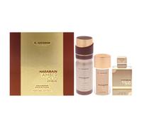 Al Haramain Amber Oud Gold Edition Extreme 3 Pc Gift Set - Unisex Luxury Cologne - Perfume for Men & Women - 2.5oz EDP Spray 1oz EDP Spray 6.6oz Bod