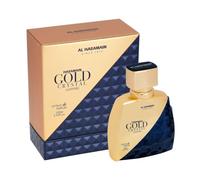 Al Haramain Gold Crystal Sapphire Extrait de Parfum 100ml | Arabic Perfume for Women and Men | Citrus Floral Woody Fragrance | Luxury Unisex Perfume Gift