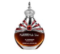 Al Haramain Mukhamria Maliki Silver - 30ml Premium Perfumed Oil - Luxury Oil-Based Arabian Perfume for Women and Men | Rose, Saffron, Musk & Sandalwood Fragrance | Long-Lasting Oriental Attar Gift