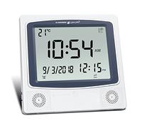AL-HARAMEEN Azan Clock - Multifunctional/Mosque Clock HA-4009 (Gray)