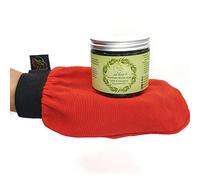 AL HOOR Moroccan Black Olive Soap Infused In Eucalyptus Oil + Kessa Glove - Deep Acne Cleansing & Dead Skin Cells Remover