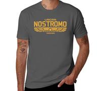 Al.i.e.n｜USCSS Nostromo Vintage Logo,Men's T-Shirt Dark Gray-Style XL