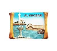 Al Khobar Saudi Arabia Refrigerator Magnet Travel Souvenir 3D Fridge Decoration Magnetic Sticker Craft Collection