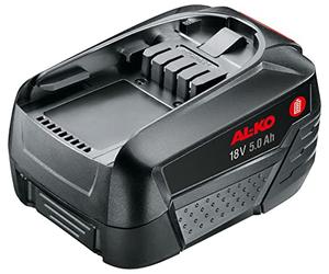 AL-KO 18 V Bosch Home and Garden Compatible Battery B100 Li 5.0 Ah, 105/46 min Charging Time with Charger C50 Li/Fast Charger FC100 Li, 90 Watt Hours, 670 g Weight, Black
