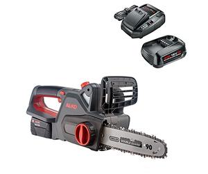 AL-KO CS 1825 Cordless Chainsaw, 18 V Li-Ion (Battery and Charger Included), 25 cm Rail Length, Tool-Free Chain Tension, Automatic Chain Lubrication, Chain Speed 4.7 m/s
