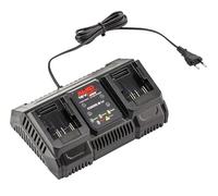 AL-KO Dual Charger C300.6 Li, 18 V/36 V, 2 x 4 A Charging Current, LED Charge Level Indicator