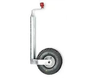 AL-KO Heavy Duty Jockey Wheel 48mm Pneumatic Caravan Trailer Towing - 1222438