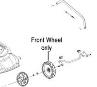 AL-KO Lawnmower Front Wheel 492257