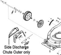 AL-KO Lawnmower Side Discharge Chute Outer 47468702