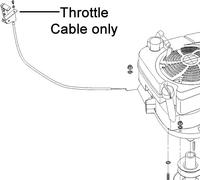 AL-KO Ride On Tractor Throttle Cable 416002