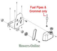 AL-KO Scarifier Fuel Pipes & Grommet 412029