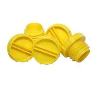 AL-KO Secure Receiver Caps (Pack of 5) (One Size) (Yellow)