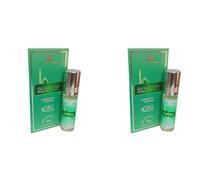 Al Madinah Attar Perfume Oil Combo Pack of 2 - 6ml Each | Non-Alcoholic Long Lasting Roll-On | Fresh, Floral & Spiritual Aroma for Men & Women